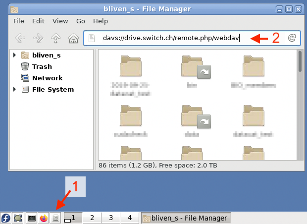 Mounting with thunar