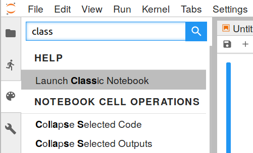 launch classical notebook