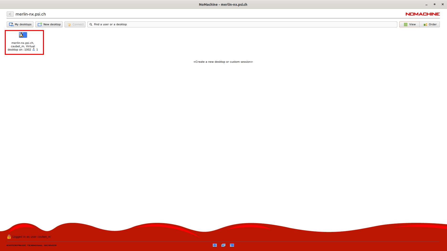 Open an existing Session