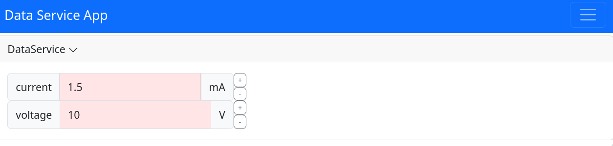 Web interface with rendered units