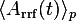 \langle A_{\rm rrf}(t) \rangle_{p}