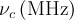 \nu_c\,(\text{MHz})
