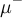 \mu^{-}