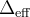 \Delta_{\rm eff}