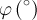 \varphi\,(^{\circ})