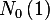 N_0\,(1)