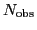 $ N_{\mathrm{obs}}$