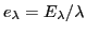 $ e_\lambda=E_\lambda/\lambda$