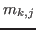 $ m_{k,j}$
