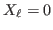 $ X_\ell=0$