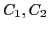 $ C_1,C_2$