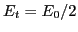 $ E_t=E_0/2$