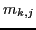 $ m_{k,j}$