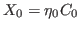 $\displaystyle X_0=\eta_0 C_0
$
