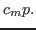 $\displaystyle c_m p.$