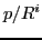 $p/R^i$