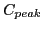 $C_{peak}$