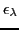 $ \epsilon_\lambda$