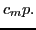 $\displaystyle c_m p.$