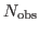 $ N_{\mathrm{obs}}$