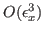 $ O(\epsilon_x^3)$