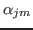 $ \alpha_{jm}$