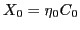 $\displaystyle X_0=\eta_0 C_0
$