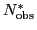 $ N_{\mathrm{obs}}^*$