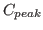 $C_{peak}$