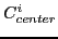 $C_{center}^{i}$