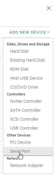 Add Serial Port
