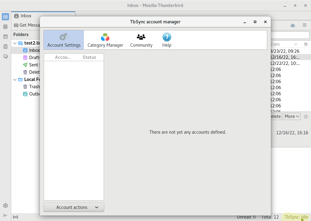 Open TbSync